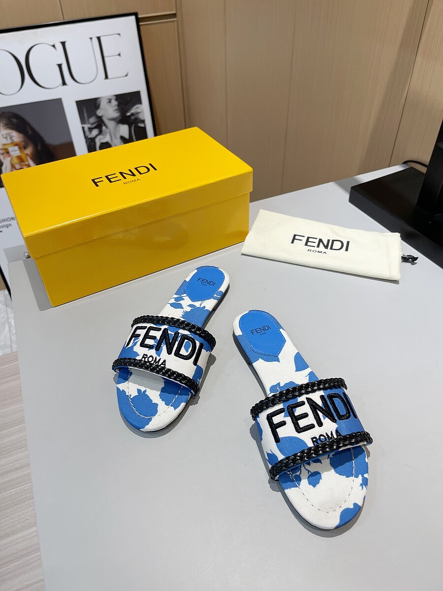 Fendi shoes for Fendi slippers for women #590180 replica