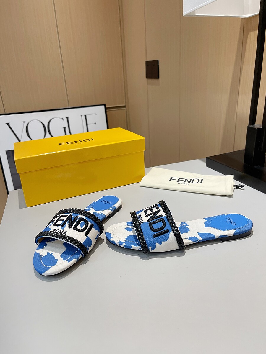 Fendi shoes for Fendi slippers for women #590180 replica