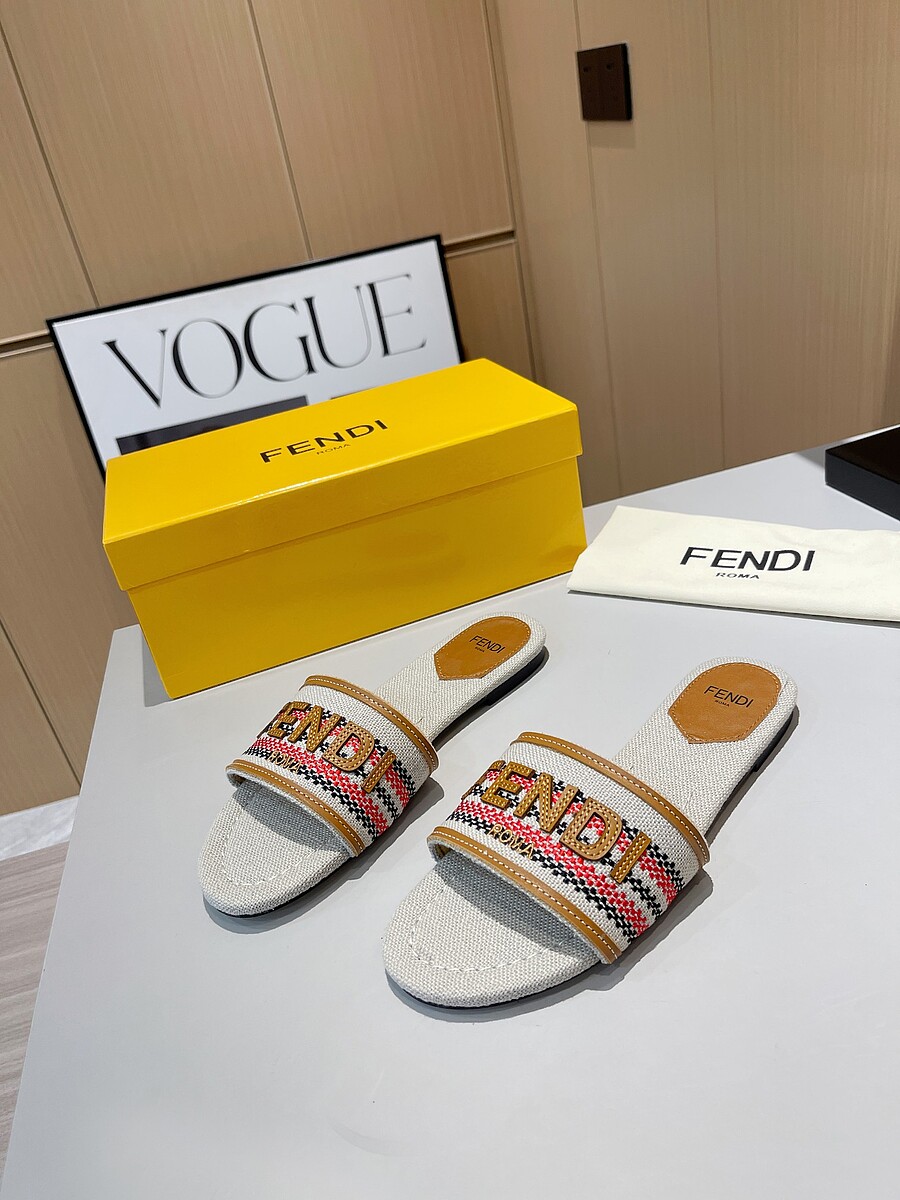 Fendi shoes for Fendi slippers for women #590181 replica