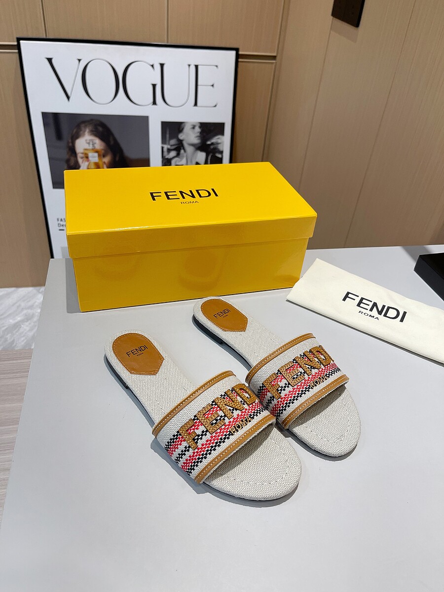 Fendi shoes for Fendi slippers for women #590181 replica