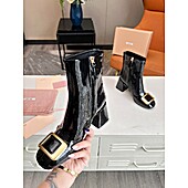 US$126.00 MIUMIU 7cm High-heeled boots for women #588148
