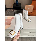 US$126.00 MIUMIU 7cm High-heeled boots for women #588149