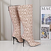 US$111.00 versace 10.5cm High-heeled boots for women #589864