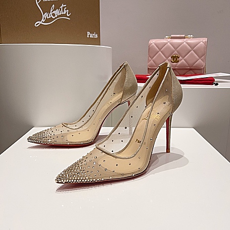 christian louboutin 10.5cm High-heeled shoes for women #593971 replica