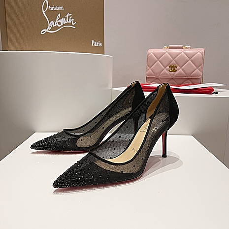 christian louboutin 8.5cm High-heeled shoes for women #593973 replica
