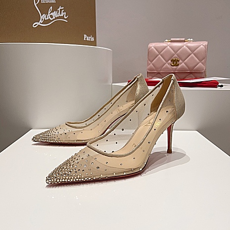 christian louboutin 8.5cm High-heeled shoes for women #593974 replica