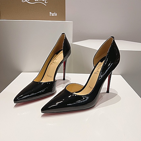 christian louboutin 10cm High-heeled shoes for women #593975