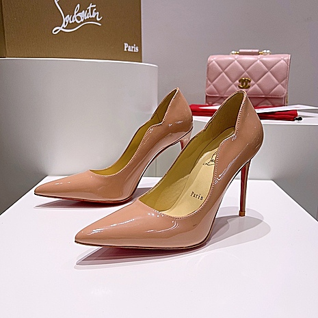 christian louboutin 10.5cm High-heeled shoes for women #593985 replica