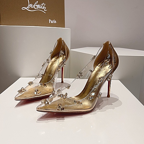 christian louboutin 10.5cm High-heeled shoes for women #593997 replica