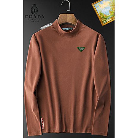 Prada Long-sleeved T-shirts for Men #594175 replica