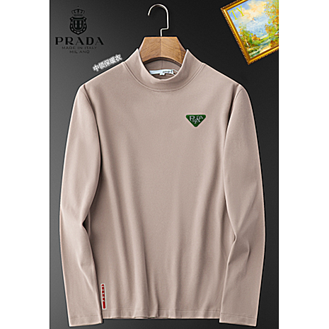 Prada Long-sleeved T-shirts for Men #594176 replica