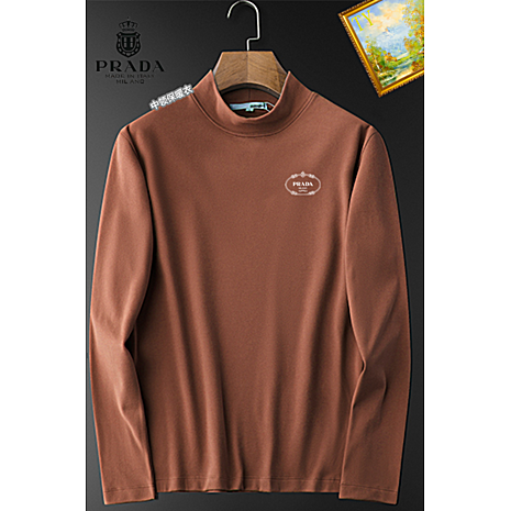 Prada Long-sleeved T-shirts for Men #594179 replica