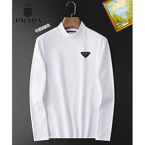 Prada Long-sleeved T-shirts for Men #594186 replica
