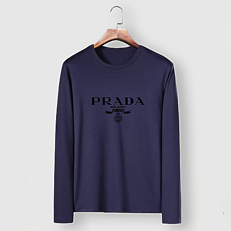 Prada Long-sleeved T-shirts for Men #594947 replica
