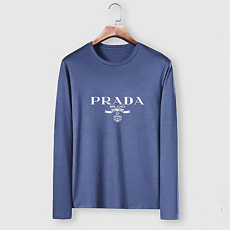 Prada Long-sleeved T-shirts for Men #594960 replica