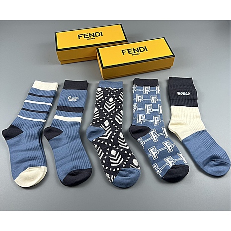 Fendi Socks 5pcs sets #595424 replica