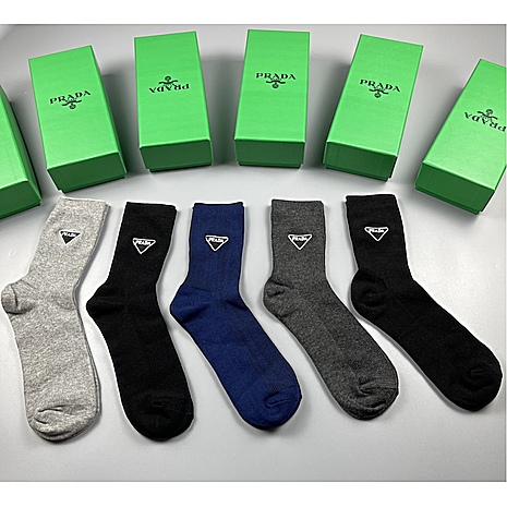 Prada Socks 5pcs sets #598228 replica