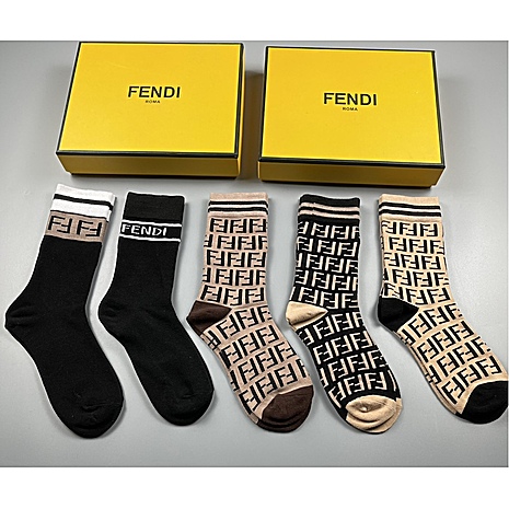 Fendi Socks 5pcs sets #598296 replica