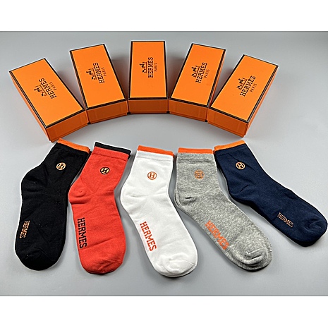 HERMES Socks 5pcs sets #598401 replica
