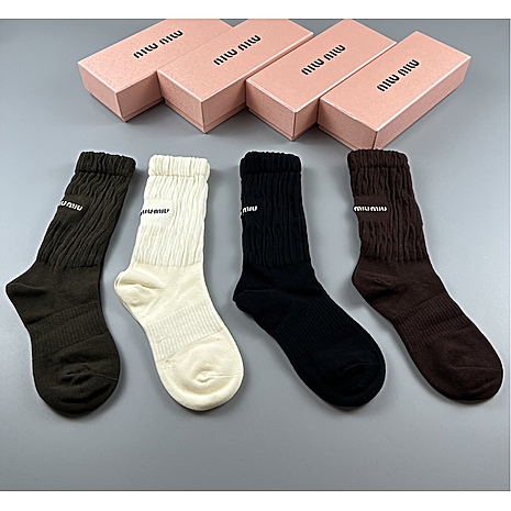 MIUMIU Socks 4pcs sets #598509 replica