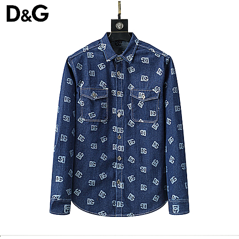 D&G Shirts for D&G Long-Sleeved Shirts For Men #598703 replica