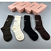 US$20.00 MIUMIU Socks 4pcs sets #598509