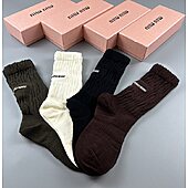 US$20.00 MIUMIU Socks 4pcs sets #598509