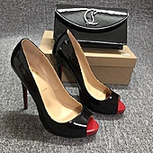 US$69.00 Christian Louboutin 12cm High-heeled shoes for women #608359