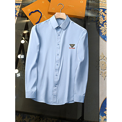 Prada Shirts for Prada long-sleeved shirts for men #610788 replica
