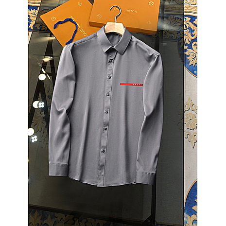 Prada Shirts for Prada long-sleeved shirts for men #610844