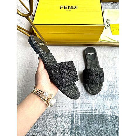 Fendi shoes for Fendi slippers for women #611967 replica