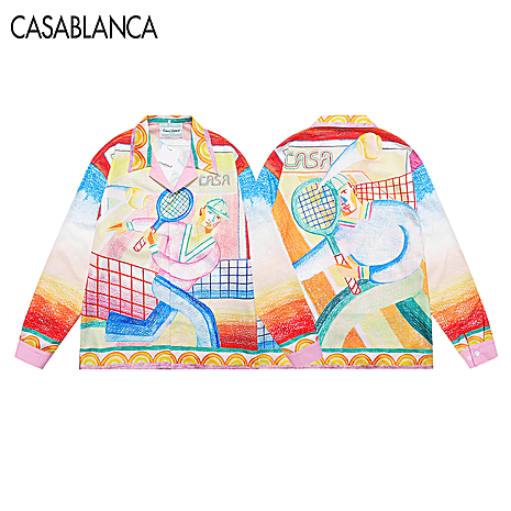 Casablanca shirts for Casablanca Long-Sleeved shirts for men #616240 replica
