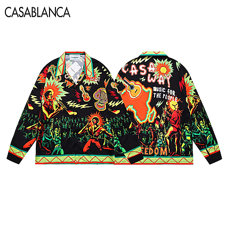 Casablanca shirts for Casablanca Long-Sleeved shirts for men #616242 replica