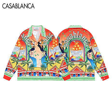 Casablanca shirts for Casablanca Long-Sleeved shirts for men #616243 replica