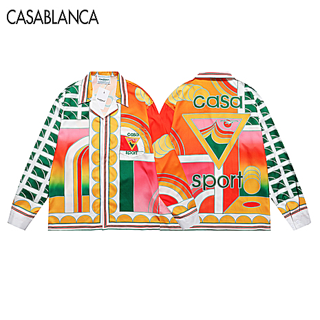 Casablanca shirts for Casablanca Long-Sleeved shirts for men #618365 replica
