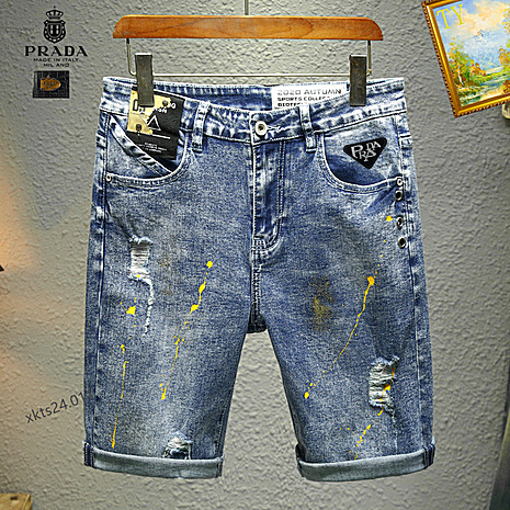 Prada Jeans for Prada Short Jeans for men #618481 replica