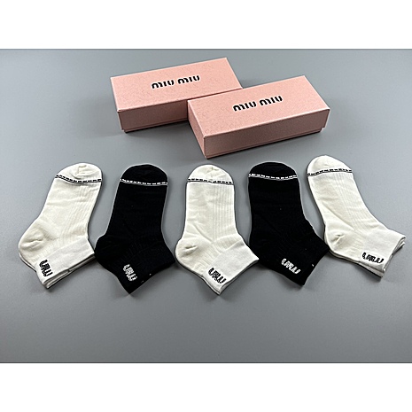 MIUMIU Socks 5pcs sets #618615 replica