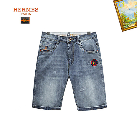 HERMES Jeans for HERMES Short Jeans for men #620679 replica