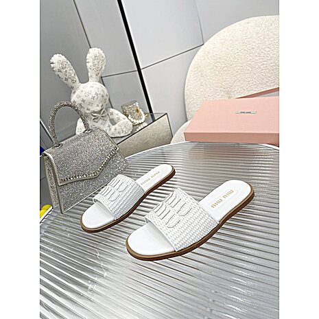 Miu Miu Shoes for MIUMIU Slipper shoes for women #620836 replica