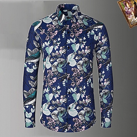 Versace Shirts for Versace Long-Sleeved Shirts for men #622452 replica