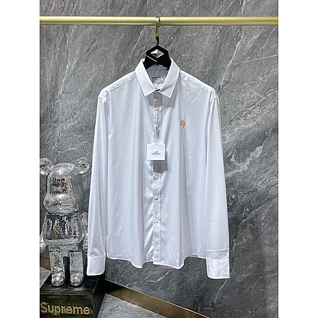 HERMES shirts for HERMES long sleeved shirts for men #622576 replica