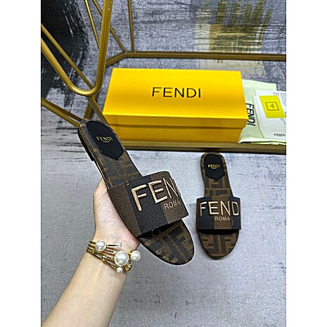 Fendi shoes for Fendi slippers for women #624976 replica