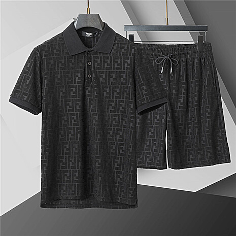 Fendi Tracksuits for Fendi Short Tracksuits for men #770051 replica