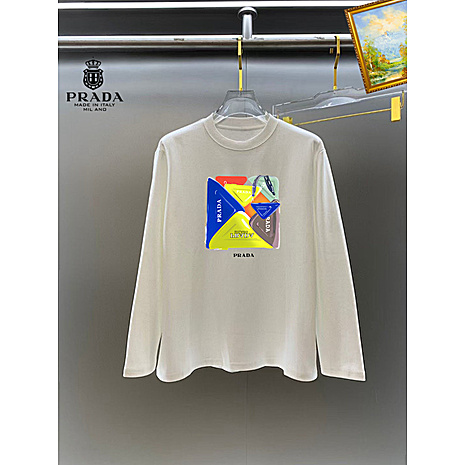 Prada Long-sleeved T-shirts for Men #770670 replica