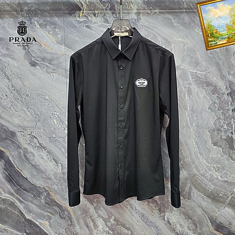 Prada Shirts for Prada long-sleeved shirts for men #770672 replica
