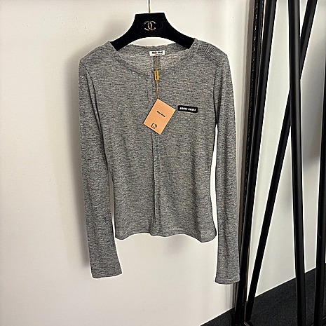 MIUMIU Long-Sleeved T-Shirts for Women #772789 replica