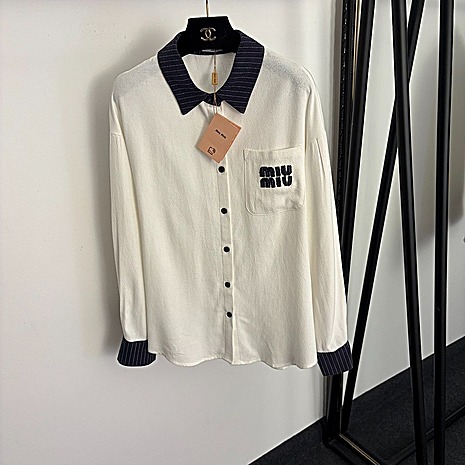 MIUMIU Shirts for Women's MIUMIU Long-Sleeved Shirts #772790 replica