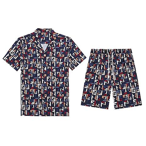 Fendi Tracksuits for Fendi Short Tracksuits for men #774080 replica
