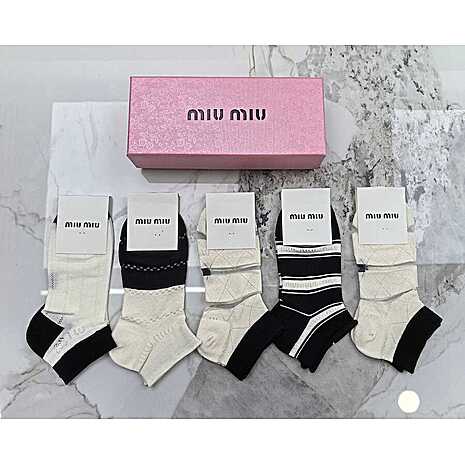 MIUMIU Socks 5pcs sets #776678 replica
