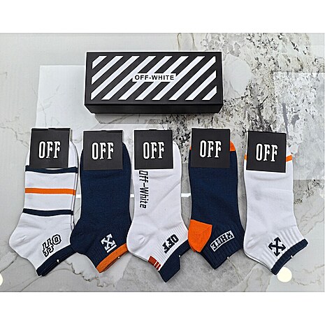 OFF WHITE Socks 5pcs sets #776764 replica